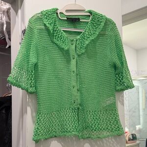 Zara Vibrant Green Knit Top